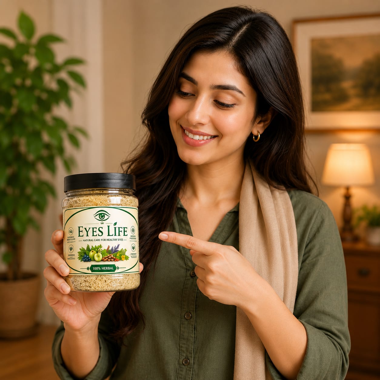 Eyes Life Herbal Food Supplement Powder - 1 Month Course 1 Jar
