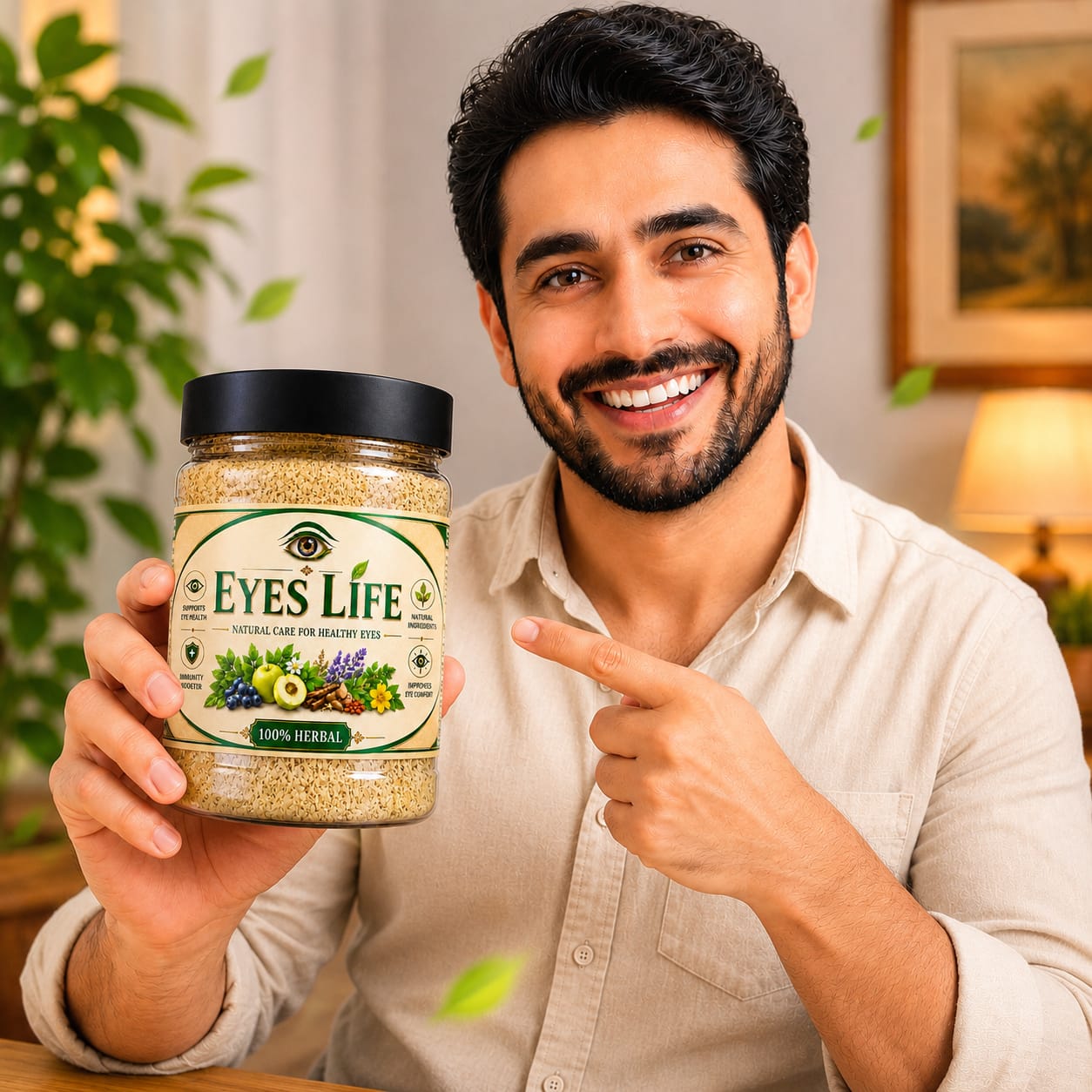 Eyes Life Herbal Food Supplement Powder - 1 Month Course 1 Jar