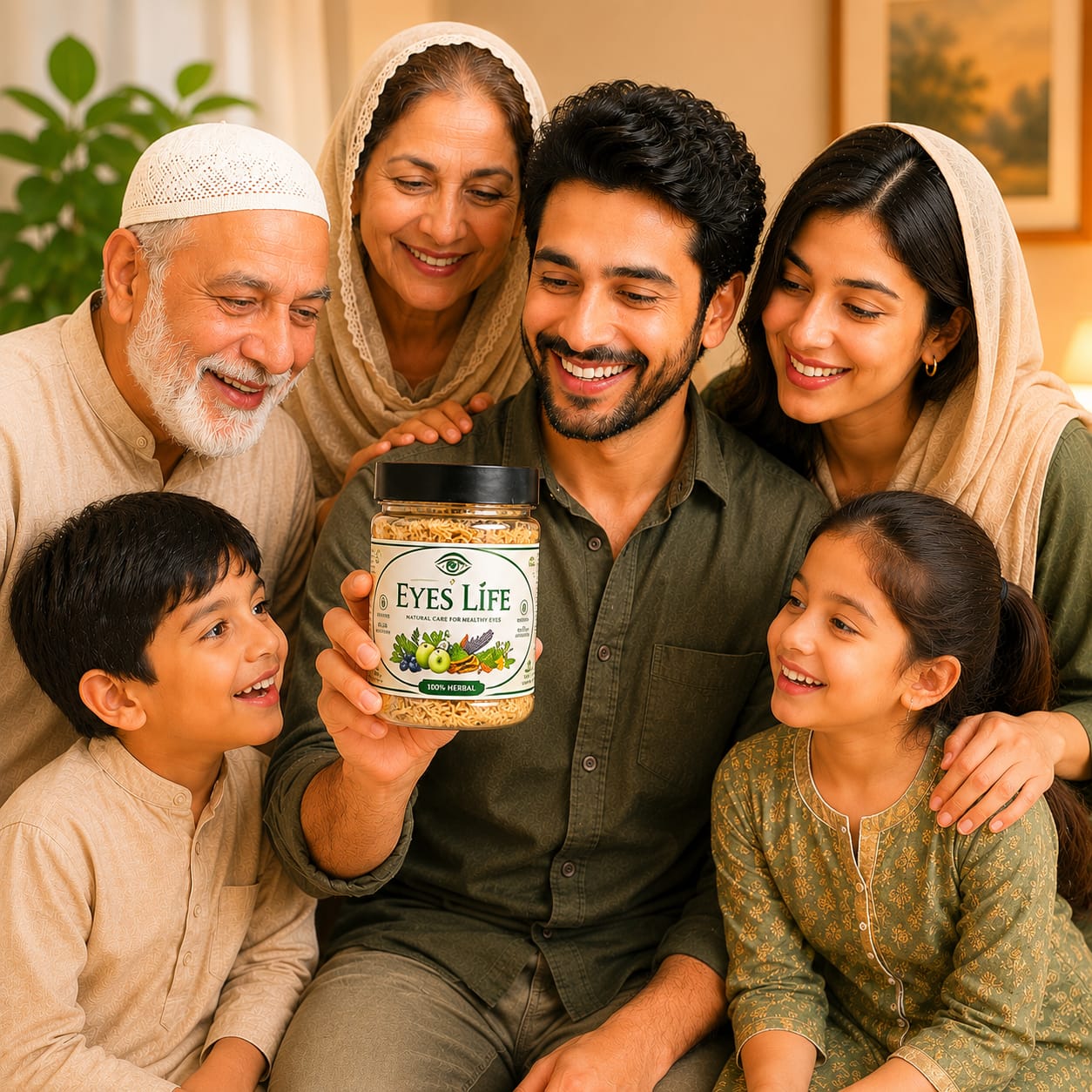 Eyes Life Herbal Food Supplement Powder - 1 Month Course 1 Jar