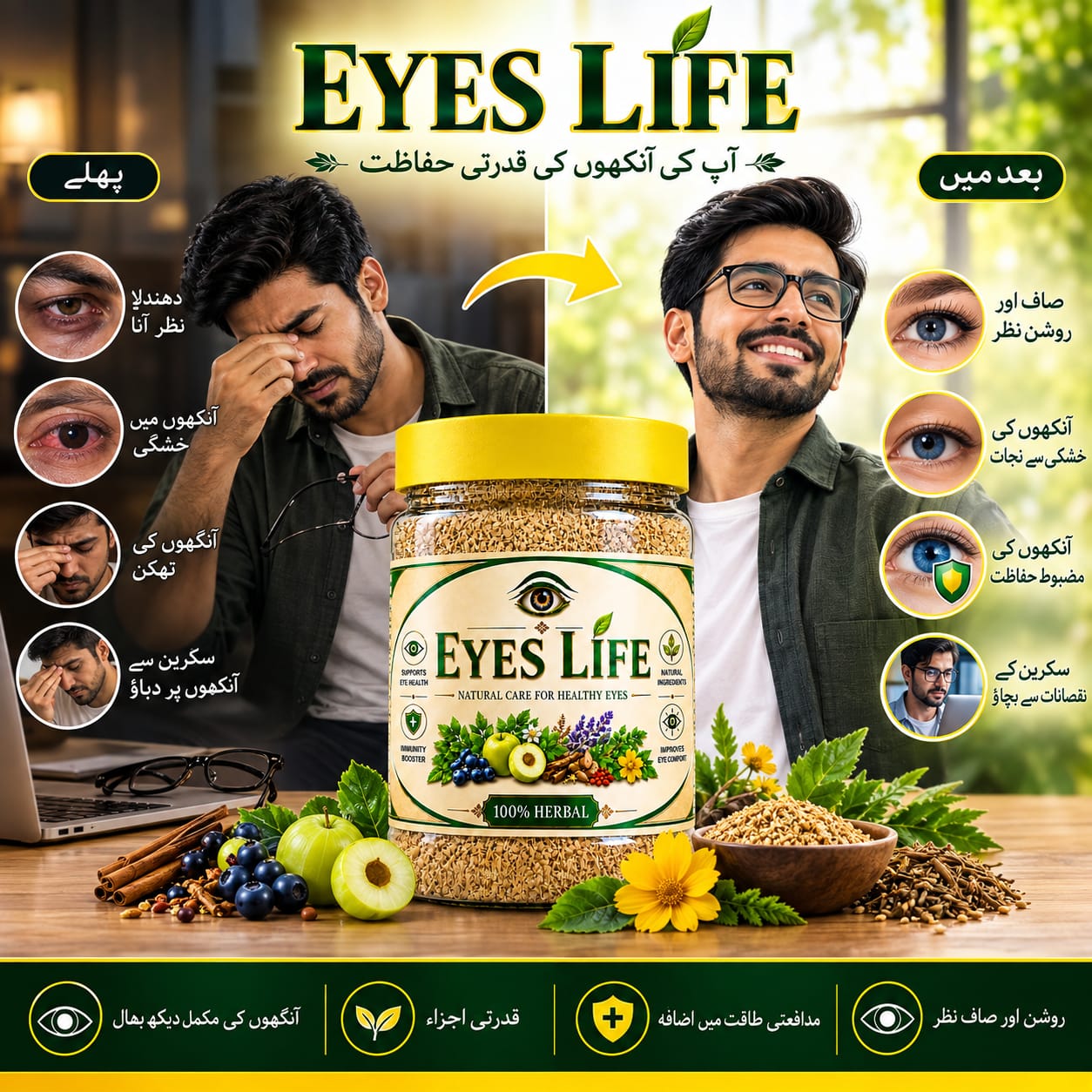 E LIFE -کمزور نظر کا قدرتی حل PRODUCT BY NOOR-E-SHIFA